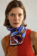 Beet Red silk scarf M