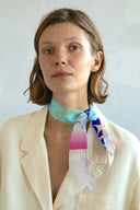 Peach Quartz silk twilly