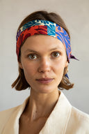 Blue Bell silk twilly