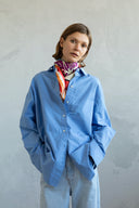 Hot Coral silk scarf M