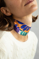 Ruby Red silk twilly