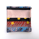 Multicolour silk scarf L