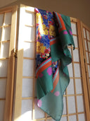 Energizing Yellow silk scarf L