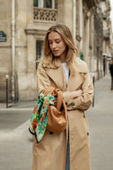 Sea Green silk scarf M