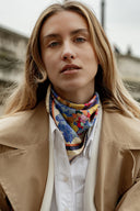 Energizing Yellow silk scarf M