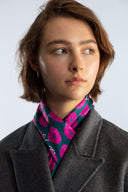 Hot Pink silk scarf M