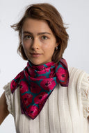 Bossy Pink silk scarf M