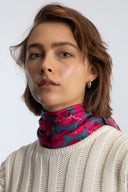 Bossy Pink silk scarf M