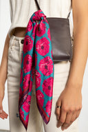 Bossy Pink silk scarf M