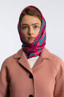 Bossy Pink silk scarf L