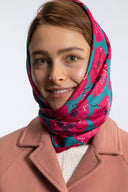 Bossy Pink silk scarf L