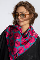 Bossy Pink silk scarf L