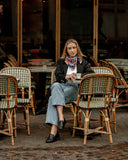 Tangerine Orange silk scarf M