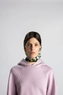 Caviar Black silk scarf M