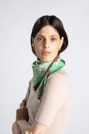 Mint Green silk scarf M