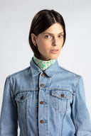 Mint Green silk scarf M