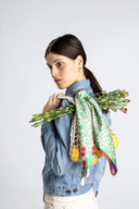 Mint Green silk scarf M