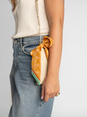 Ginger Orange silk twilly