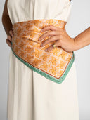 Ginger Orange silk scarf M