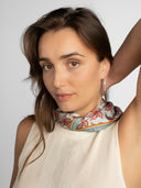 Misty Blue silk scarf M