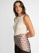 Misty Blue silk scarf M