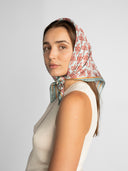 Misty Blue silk scarf M