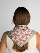 Misty Blue silk scarf M