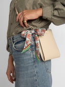 Misty Blue silk twilly